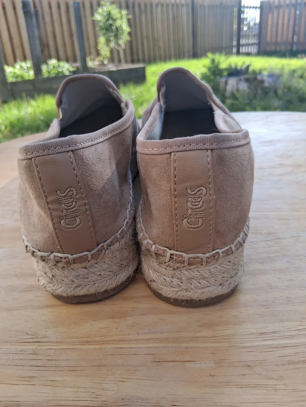 Circus by Sam Edelman Platform Espadrille Slip-Ons Tan Suede Women’s Size 9